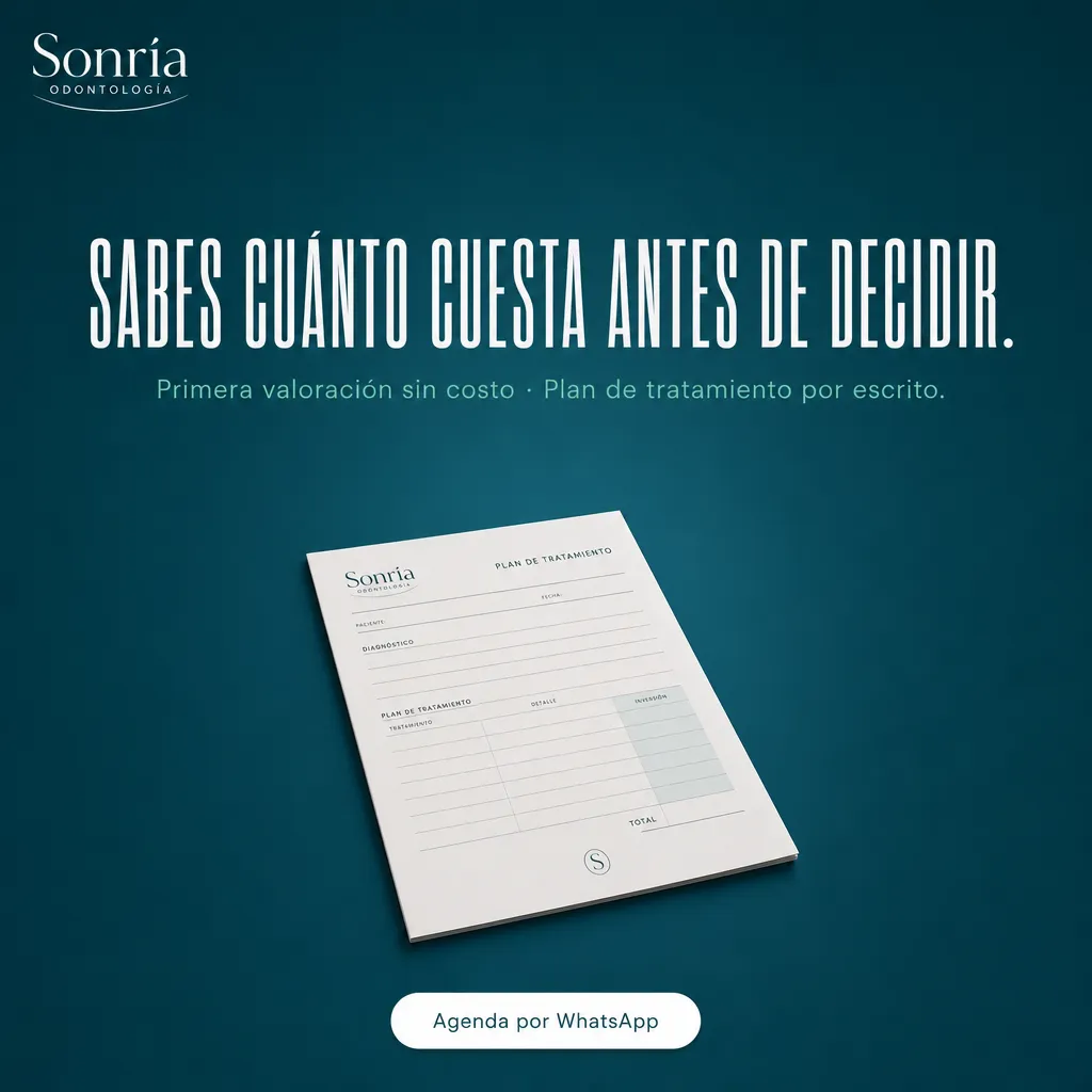 Anuncio de ejemplo para Sonría Odontología: Sabes cuánto cuesta antes de decidir.